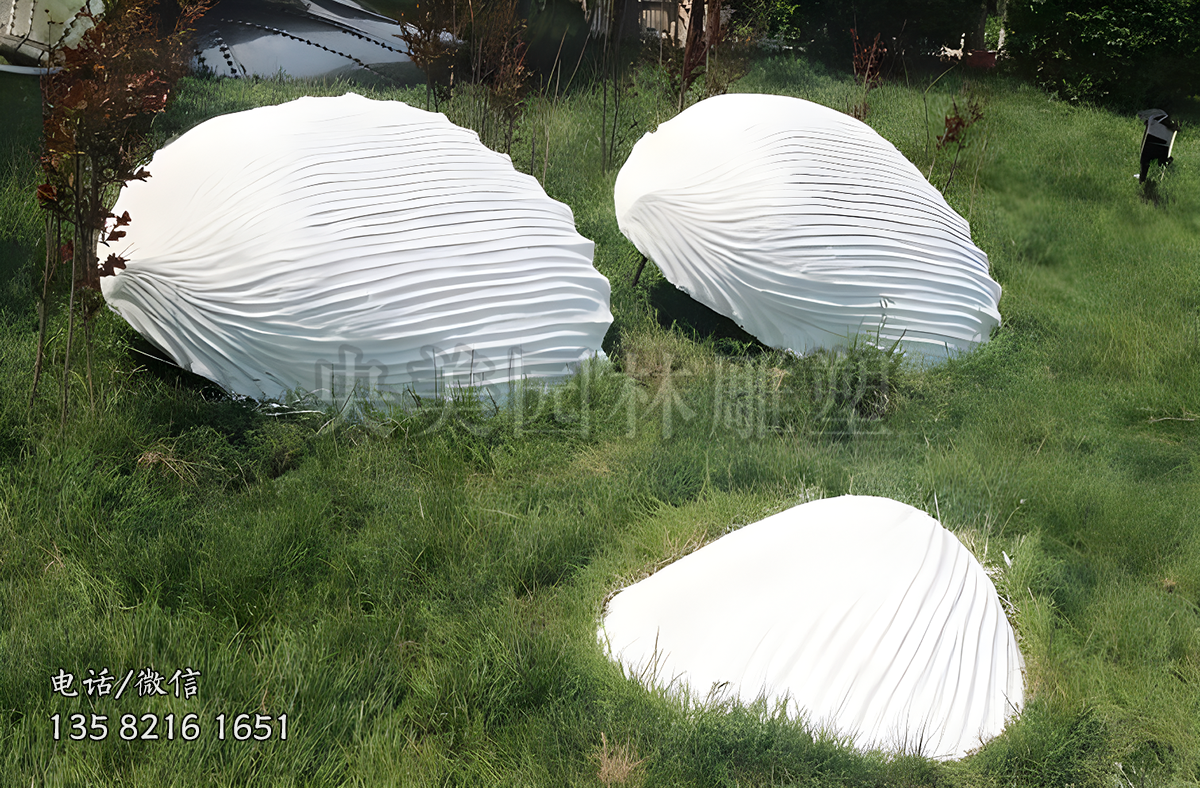 玻璃鋼仿真貝殼雕塑擺件