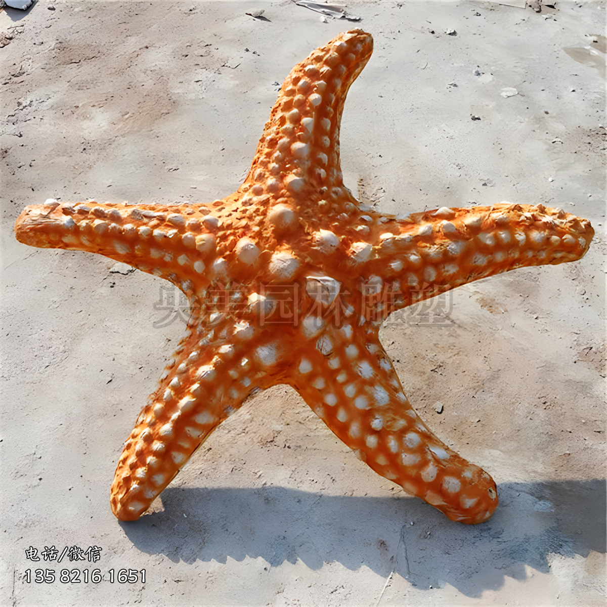 玻璃鋼仿真海星造型雕塑