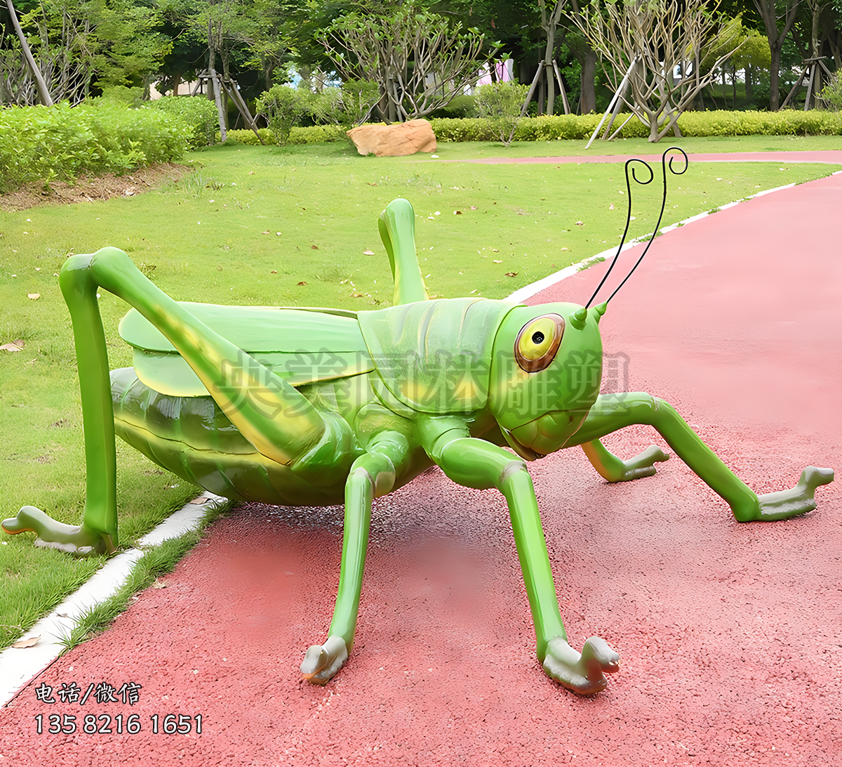 玻璃鋼仿真蝗蟲(chóng)雕塑