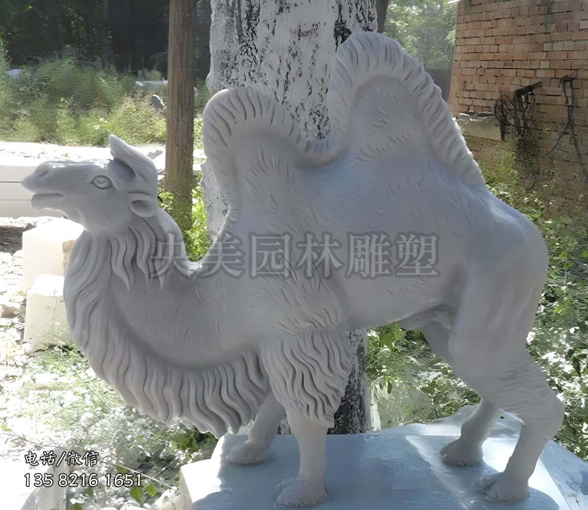 漢白玉石雕駱駝