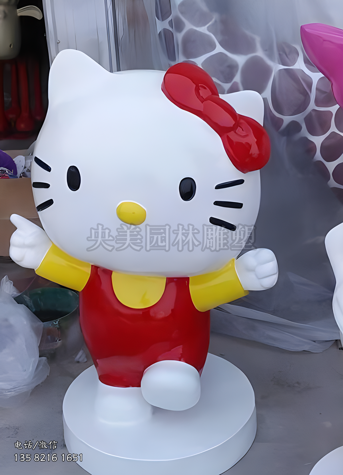 玻璃鋼HelloKitty貓雕塑