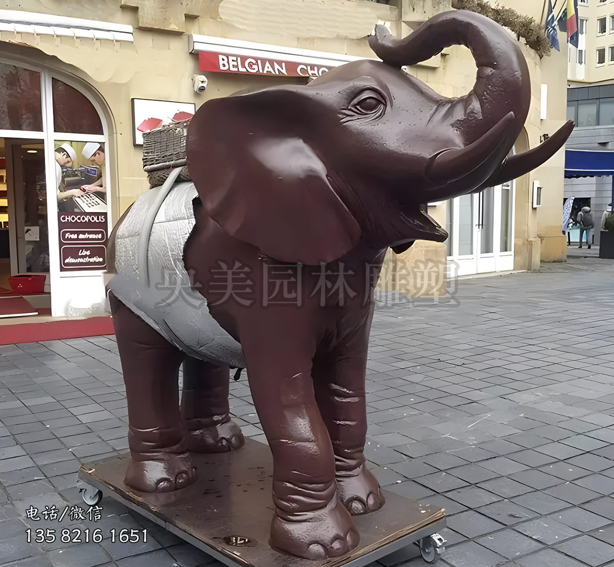 銅雕大象