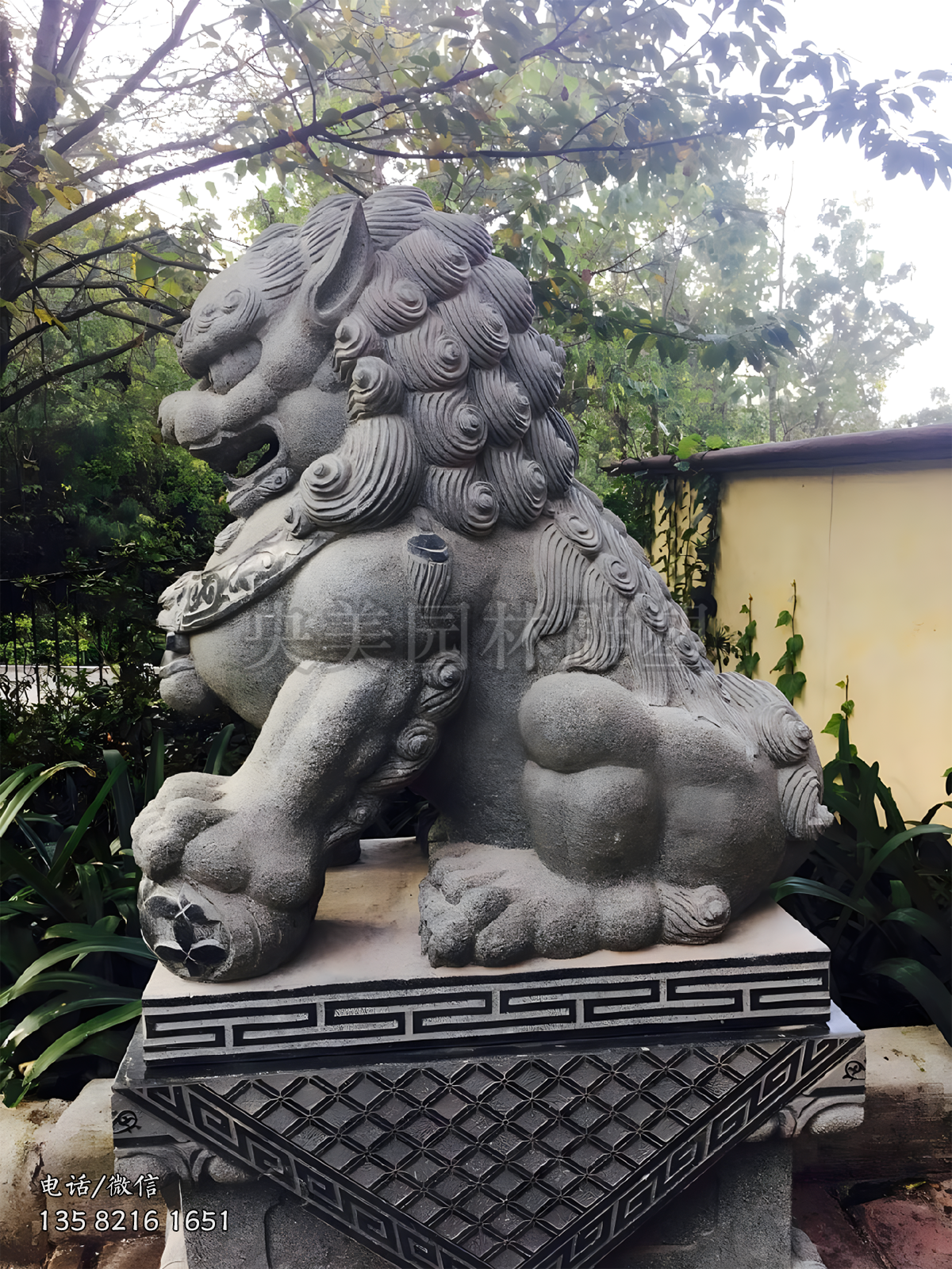 花崗巖天安門(mén)石獅子