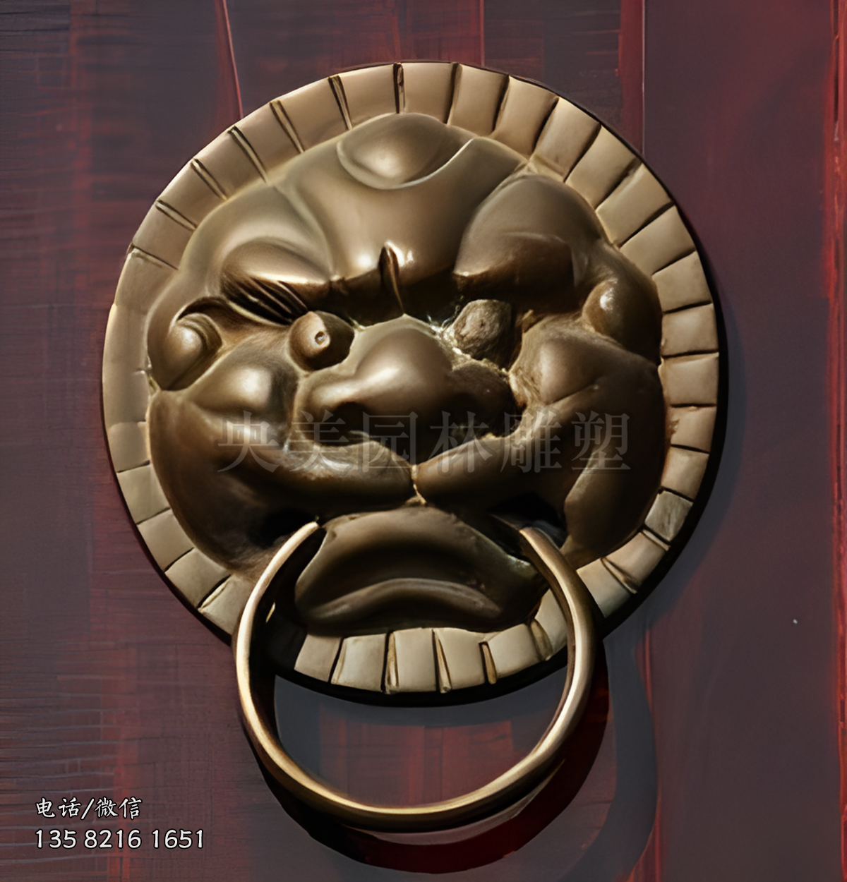 大門上的狴犴門環(huán)