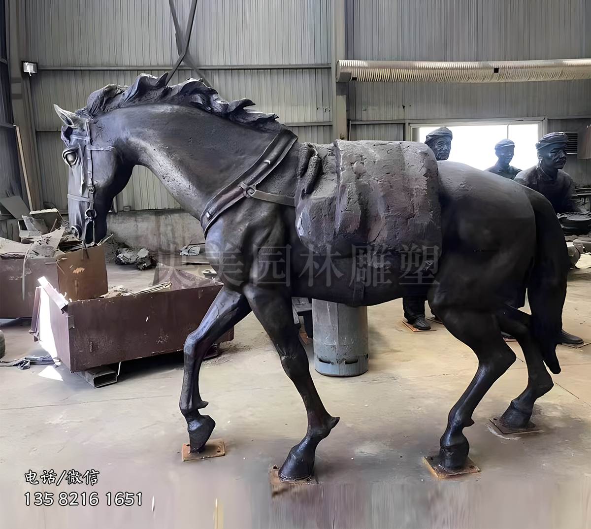 鑄銅仿真馬雕塑