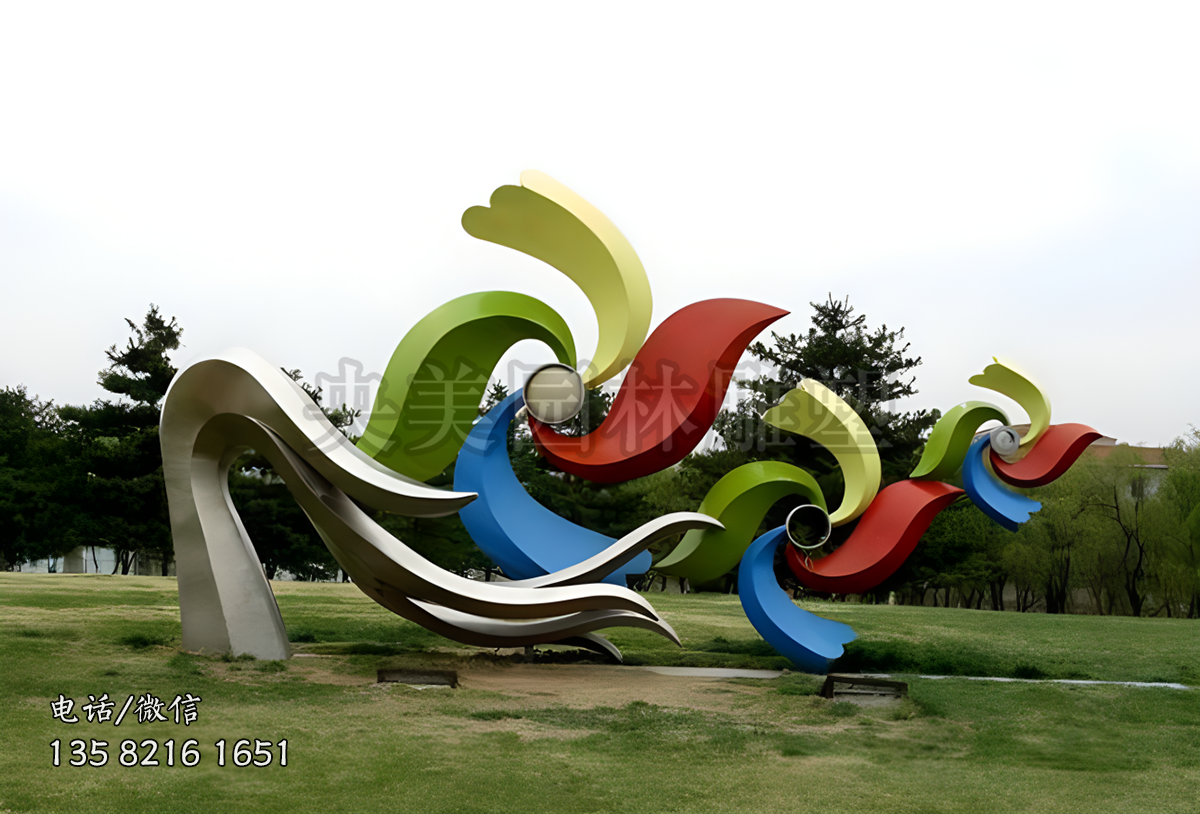 風車造型創(chuàng)意花朵雕塑