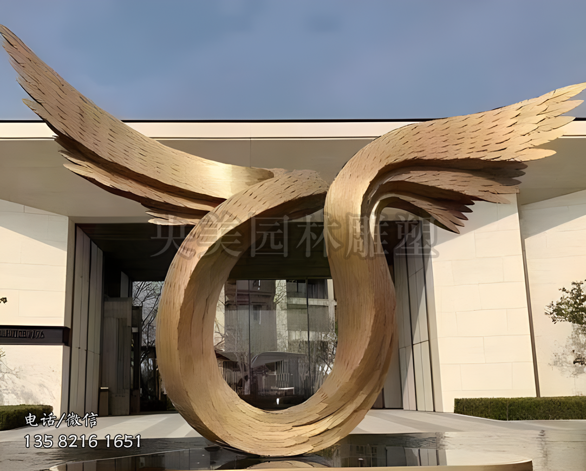 翅膀不銹鋼創(chuàng)意景觀(guān)雕塑