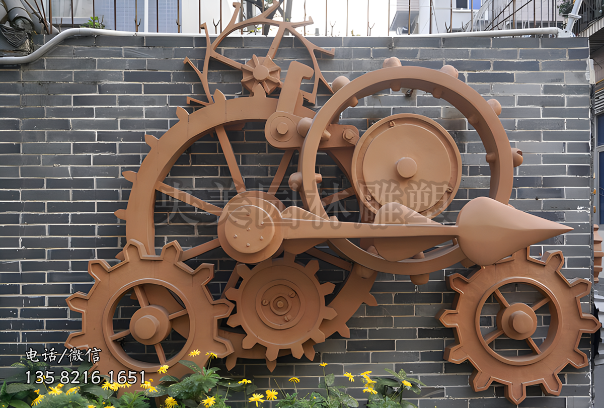 齒輪造型裝飾雕塑