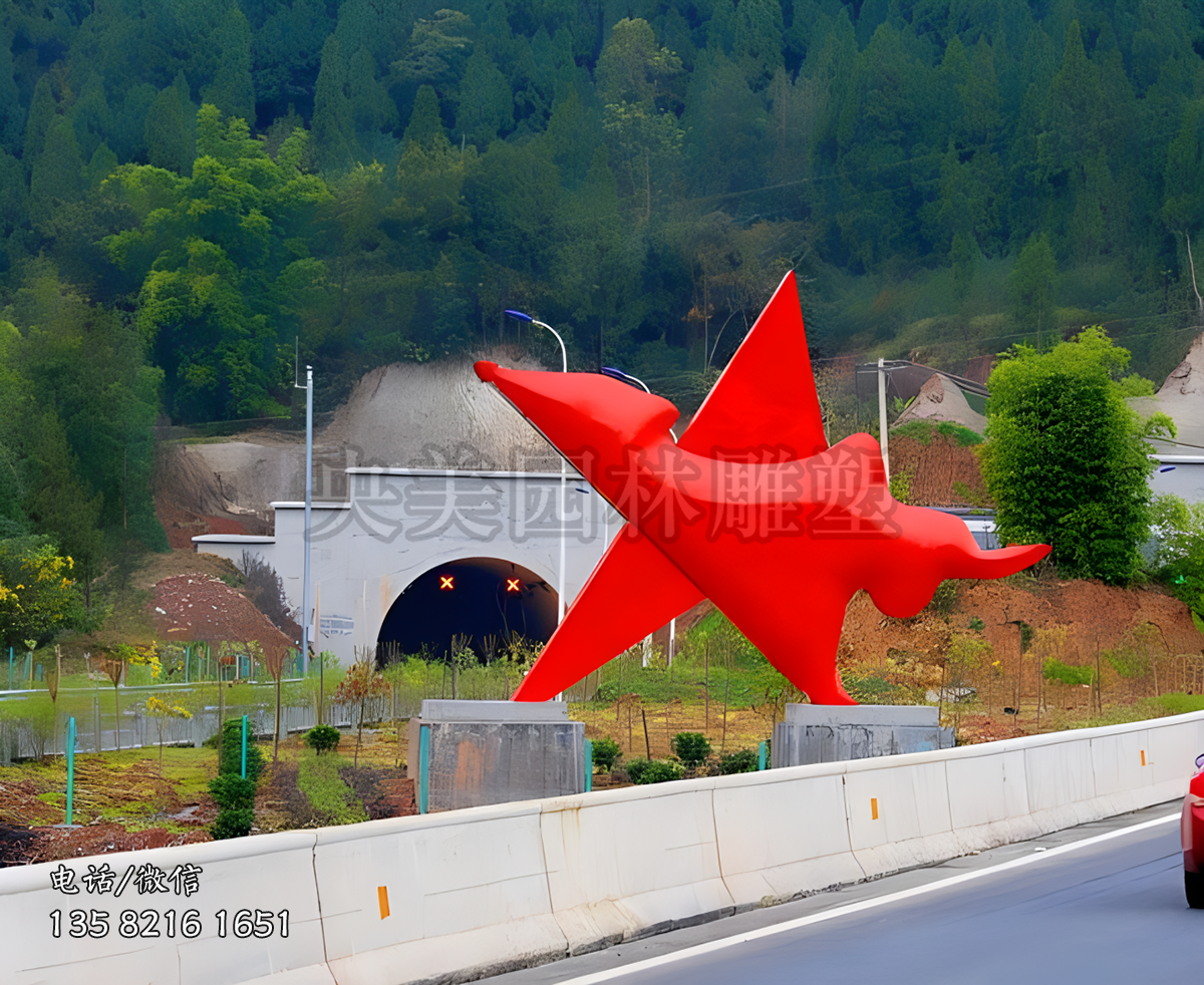 創(chuàng)意五角星不銹鋼雕塑擺件