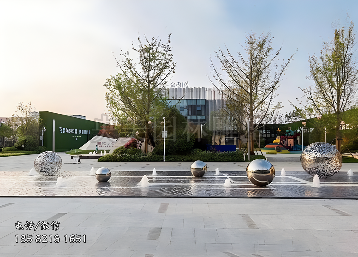 水景裝飾不銹鋼圓球雕塑