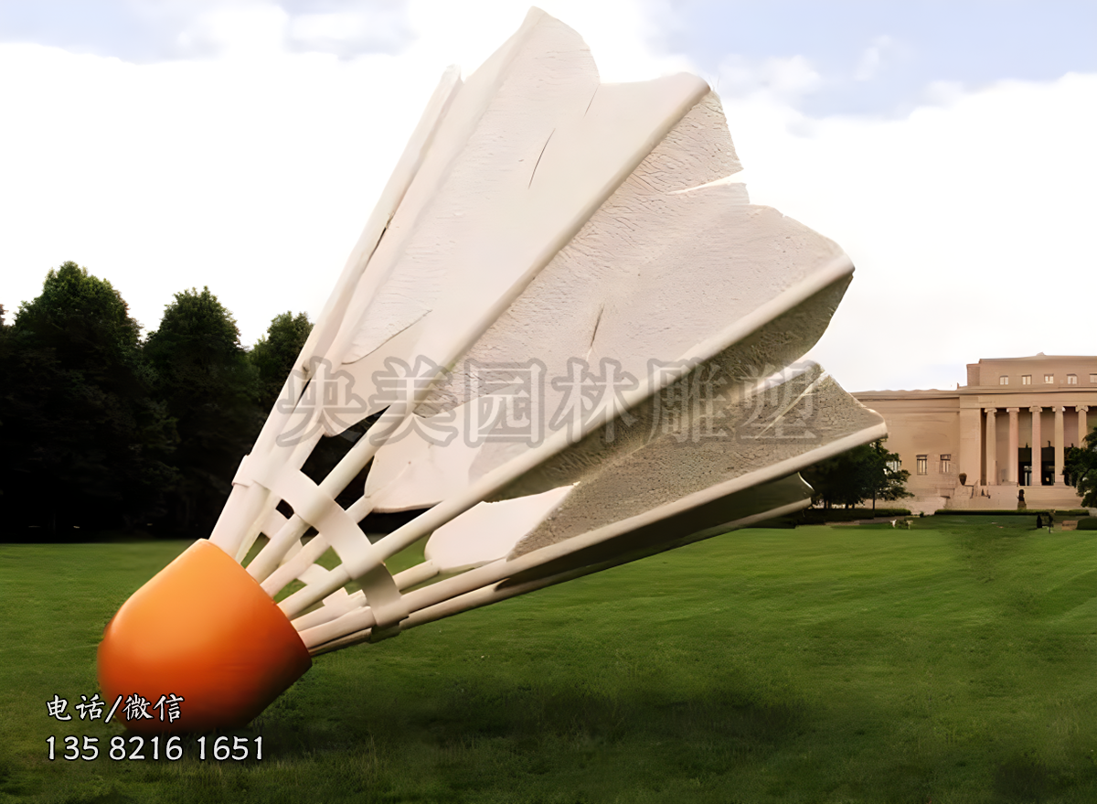 羽毛球雕塑擺件